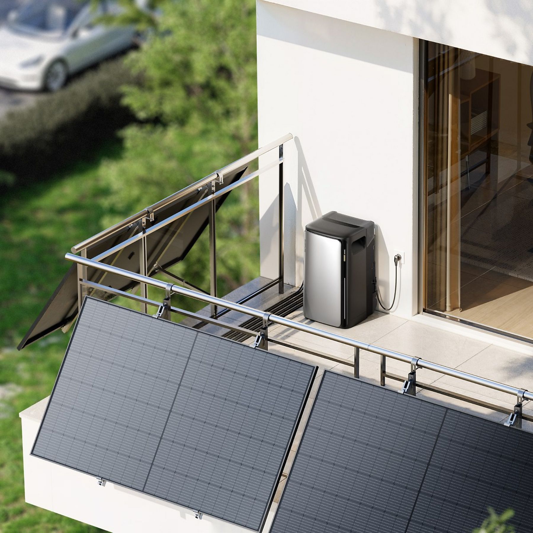 ECOFLOW STREAM Ultra und 4×AC Pro, Kabel, intelligenter Zähler Solarbatterie Schwarz – Bild 3